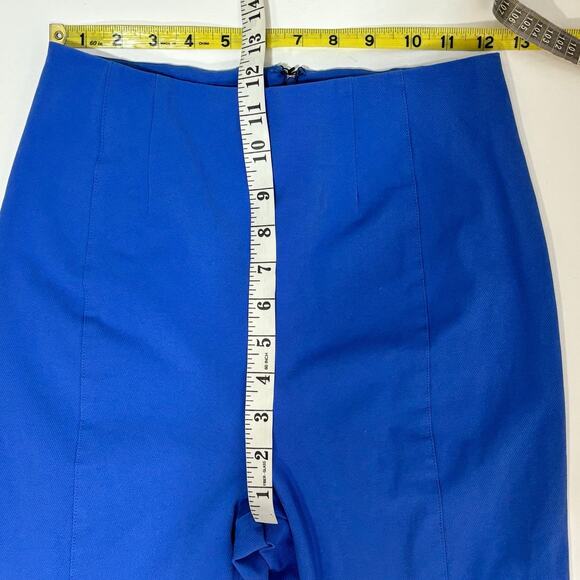 Free People Real Deal High Waist Front Slit Flare Blue Pants XS - Picture 8 of 12